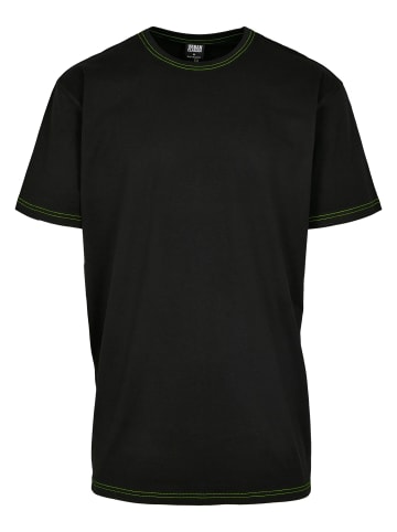 Urban Classics Urban Classics Herren Heavy Oversized Contrast Stitch Tee in black/electriclime