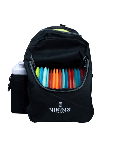 Viking discs Disc Golf Rucksack Light in Schwarz 39x19x25cm