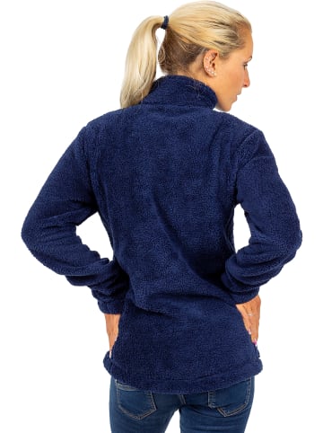 Reichstadt Damen Regular Fit Fleecejacke Kuschelige in Navy