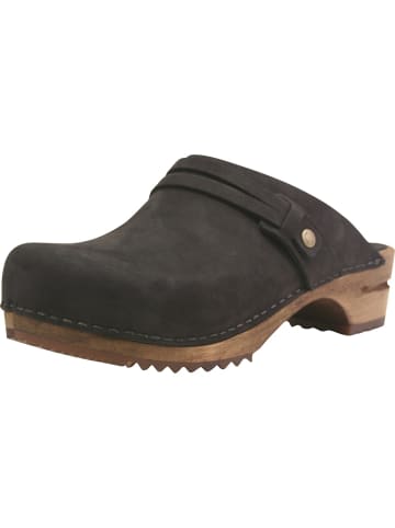 Sanita Comfortwear Clog "Wood-Ursana Open" in Schwarz