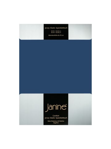 Janine Spannbettlaken Jersey Elastic in marine