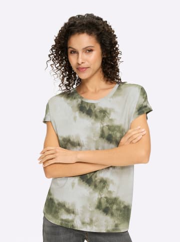 Heine Shirt in khaki-ecru-bedruckt