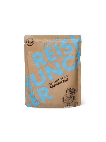 Reishunger Gedämpfter Bio Basmati Reis (250g)