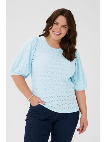 KAFFE curve Kurzarm-Bluse KCtina Regular fit in Nantucket Breeze
