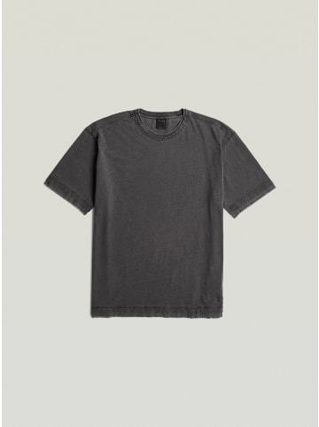 Washed Distressed Relaxed T-Shirt dk black gd
