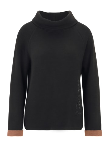 Betty Barclay Sweatshirt mit hohem Kragen in Schwarz/Braun