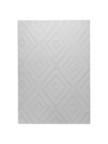 Beliani Kurzflor BORAH in Grau - (W) 160 x (L) 230 cm