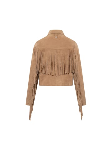 Bolongaro Trevor Lederjacke Nora Fringe in braun