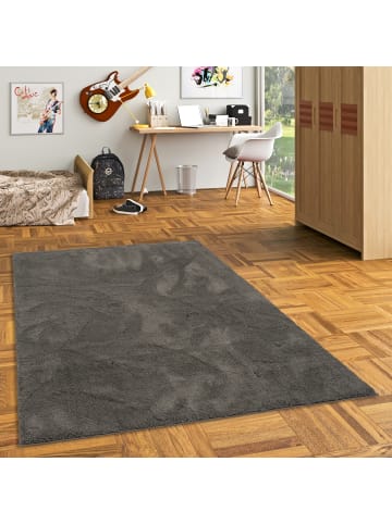 Pergamon Kinderteppich Silky in anthrazit