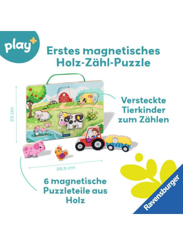 Ravensburger Ravensburger Magnetisches Holz-Zähl-Puzzle: Bauernhof in bunt