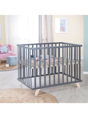 roba Laufgitter 75x100 cm höhenverstellbar inkl. gestepptem Einsatz