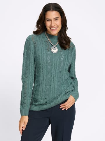 WITT WEIDEN Stehkragen-Pullover in jade