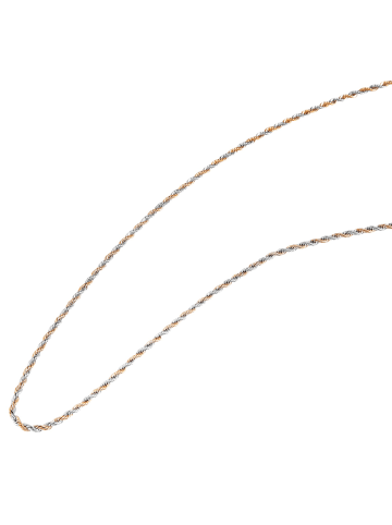 Adeliás Unisex Halskette – Kordelkette aus Edelstahl 50 cm in silber