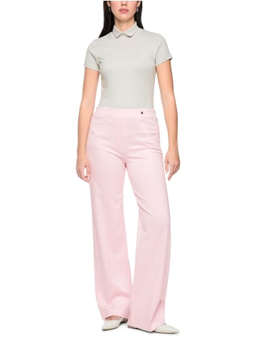 MARC CAIN ADDITIONS Stehkragen-Shirt aus Baumwollstretch in Vapor Blue