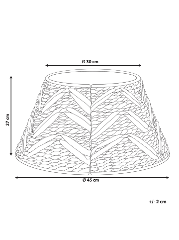 Beliani Weihnachtsbaumkragen FLATEYRI in /Beige - (W) 45 x (H) 27 x (L) 45 cm