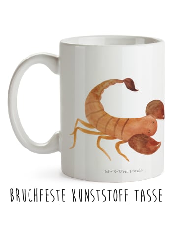 Mr. & Mrs. Panda Kindertasse Sternzeichen Skorpion ohne Spruch in Weiß