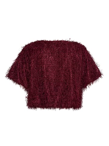 Vera Mont Bomberjacke mit Lurexfaden in Deep Dahlia
