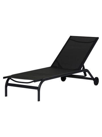 ebuy24 Sonnenliege Halfdan Schwarz 67 x 190 cm