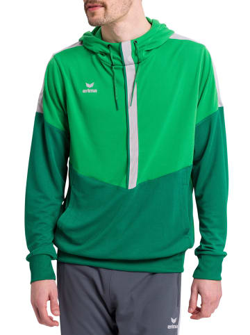 erima Squad Kapuzensweat in fern green/smaragd/silver grey