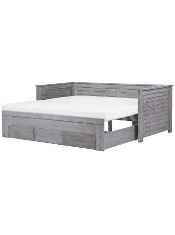 Beliani Tagesbett CAHORS in Grau - (W) 186 x (H) 72 x (L) 209 cm