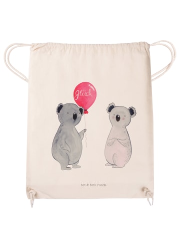 Mr. & Mrs. Panda Baumwolltasche Koala Luftballon ohne Spruch in Creme