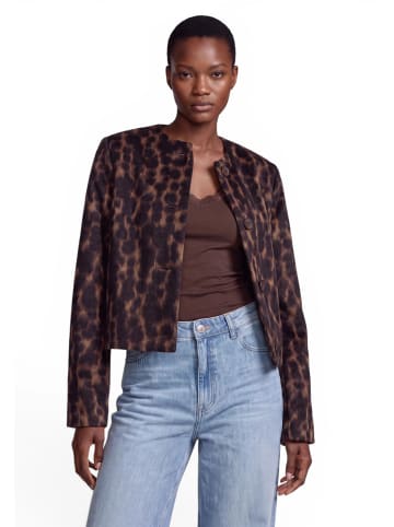 Zero  Casual-Blazer mit Jacquard in Brown/Black