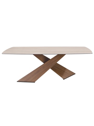 Angel Cerdá Esstisch 1175 in Sand/Walnuss – Ø220 x (H)75 cm