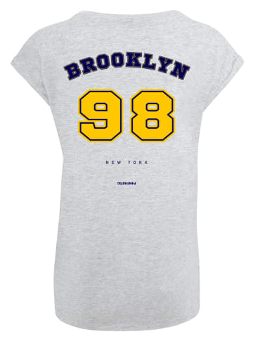 F4NT4STIC T-Shirt Brooklyn 98 NY SHORT SLEEVE TEE in grau meliert