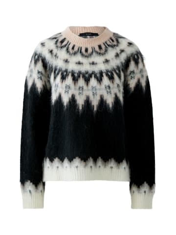 Oui Pullover in black red