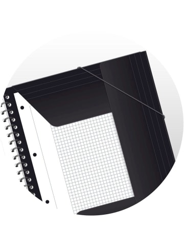 Oxford Collegeblock Studium Nomadbook A4+ kariert 90g/qm 80 Blatt Optik ...