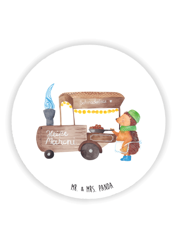 Mr. & Mrs. Panda Kühlschrankmagnet Igel Maronen ohne Spruch in Weiß