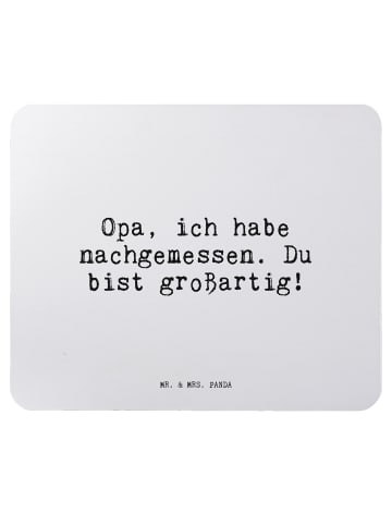 Mr. & Mrs. Panda Mousepad Opa, ich habe nachgemessen.... mit Spruch in Aquarellblau