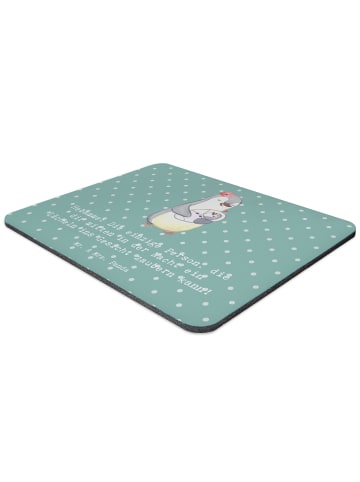 Mr. & Mrs. Panda Mousepad Hebamme Lächeln mit Spruch in Meeresbrise