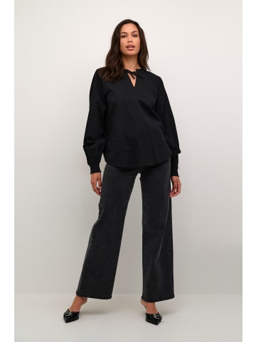 Kaffe Langarm-Bluse KAlydia Regular fit in Black Deep