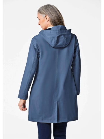 GOLDNER Wetterfeste Regenjacke mit Kapuze in rauchblau