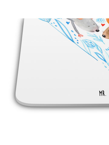 Mr. & Mrs. Panda Untersetzer Mäuse Herz ohne Spruch in Weiß