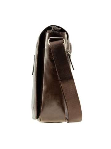 Jost Skagen Aktentaschen Messenger Leder 32 cm Laptopfach in redbrown