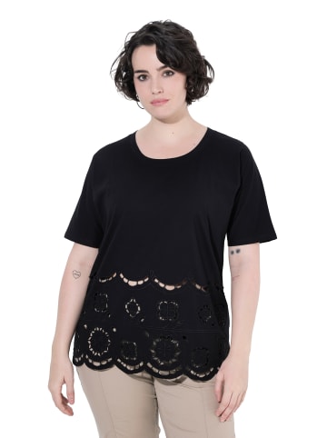 Ulla Popken Shirt in schwarz