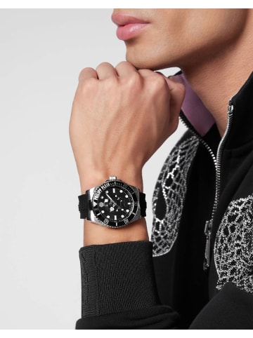 Philipp Plein Philipp Plein Herrenuhr The $kull Diver in schwarz
