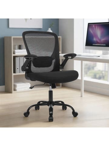 SONGMICS Bürostuhl Kime in Schwarz - (B)64 x (H)110 x (T)60 cm
