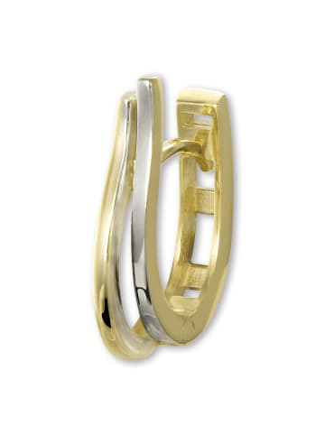 GoldDream Ohrringe Gold 333 Gelbgold - 8 Karat Wellen Creolen