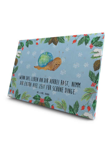 Mr. & Mrs. Panda Tee Adventskalender Schnecke Sir mit Spruch in Eisblau