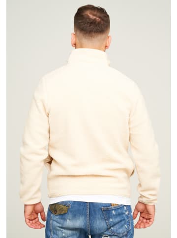 Jack & Jones Fleecepullover - VESPER SWEAT HALF ZIP in Oatmeal