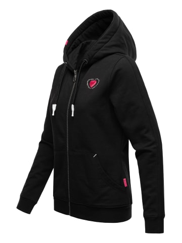 Navahoo Kapuzensweatshirt Cremetörtchen in Black