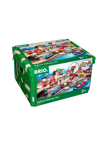 Brio Aktionsspiel BRIO Straßen & Schienen Bahn Set Deluxe Ab 3 Jahre in bunt