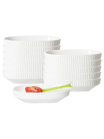 Ritzenhoff & Breker 6er Set Dipschalen Kelly 12 x 8 cm weiß in weiß