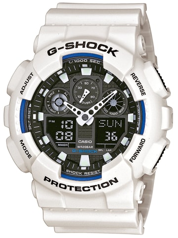 Casio G-Shock AnaDigi Uhr Schwarz / Weiß