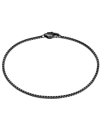 True Rebels Armband aus Edelstahl in schwarz