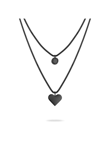 LIEBESKIND BERLIN Halskette Layered Love in schwarz