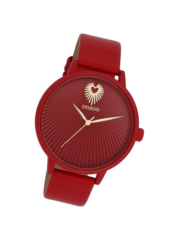 Oozoo Armbanduhr Oozoo Timepieces rot groß (ca. 42mm)